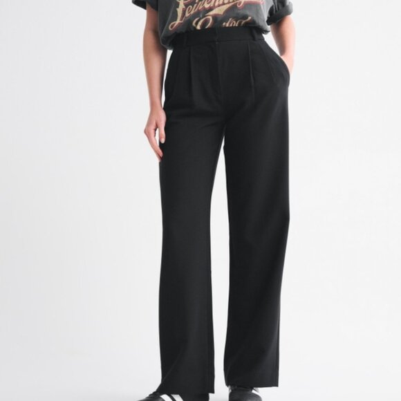 Abercrombie & Fitch Pants - Abercrombie & Fitch Classic Black Wide-Leg Trousers